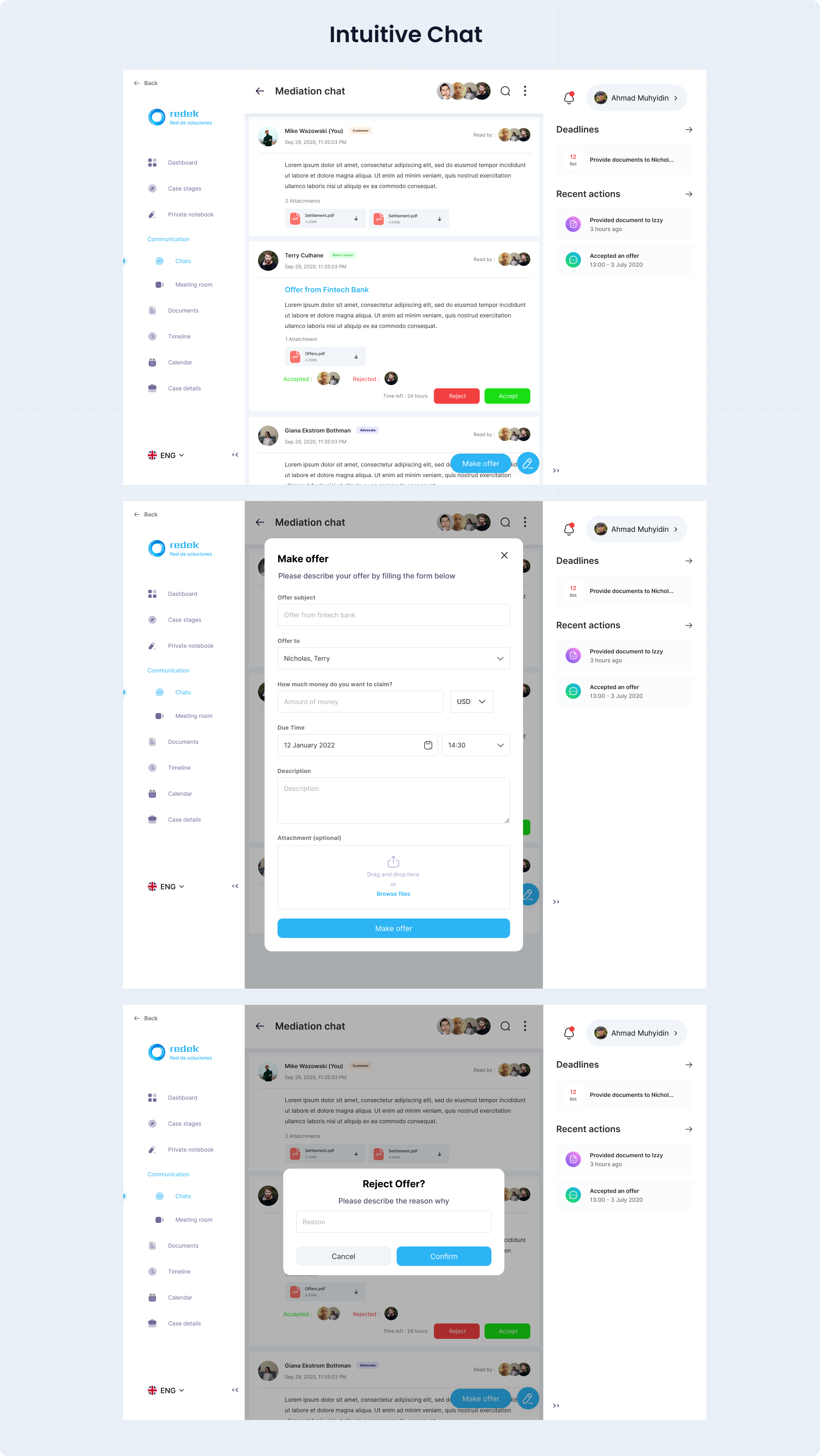 Chat in-app