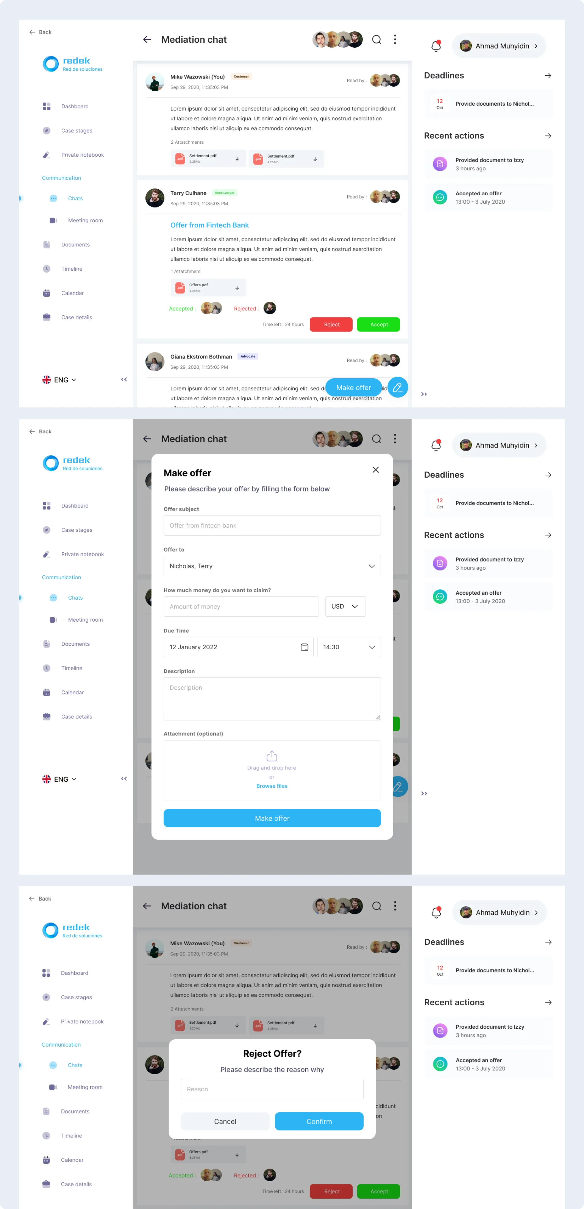 In-app chat